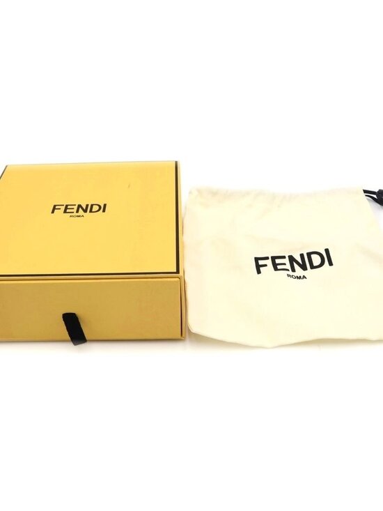 Fendi FF Square Reversible Belt Black Leather Silver main image 4